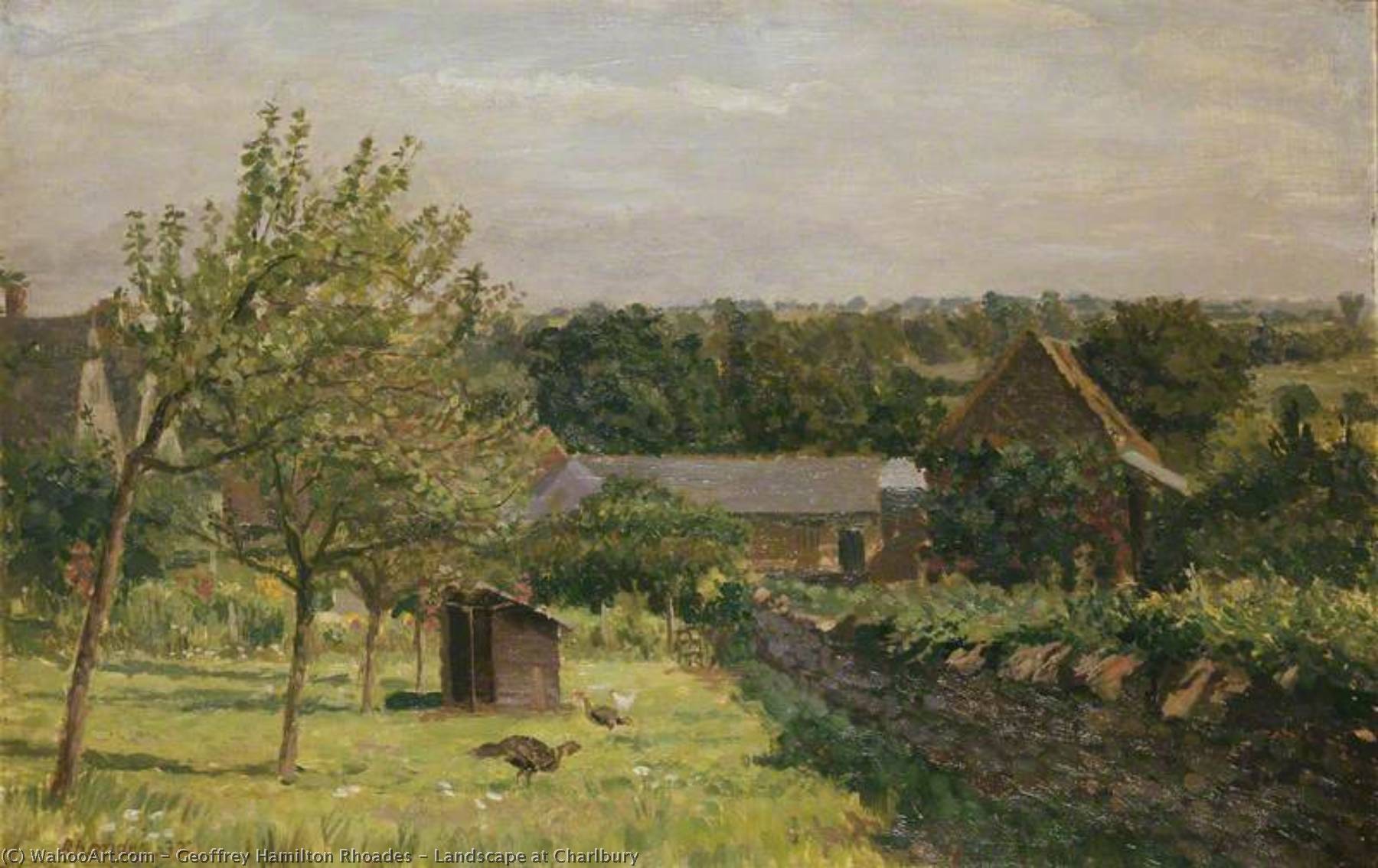Landscape At Charlbury — Geoffrey Hamilton Rhoades
