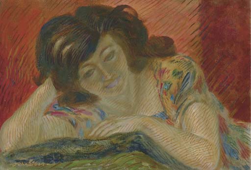 Woman With Head On Hand — John French Sloan
