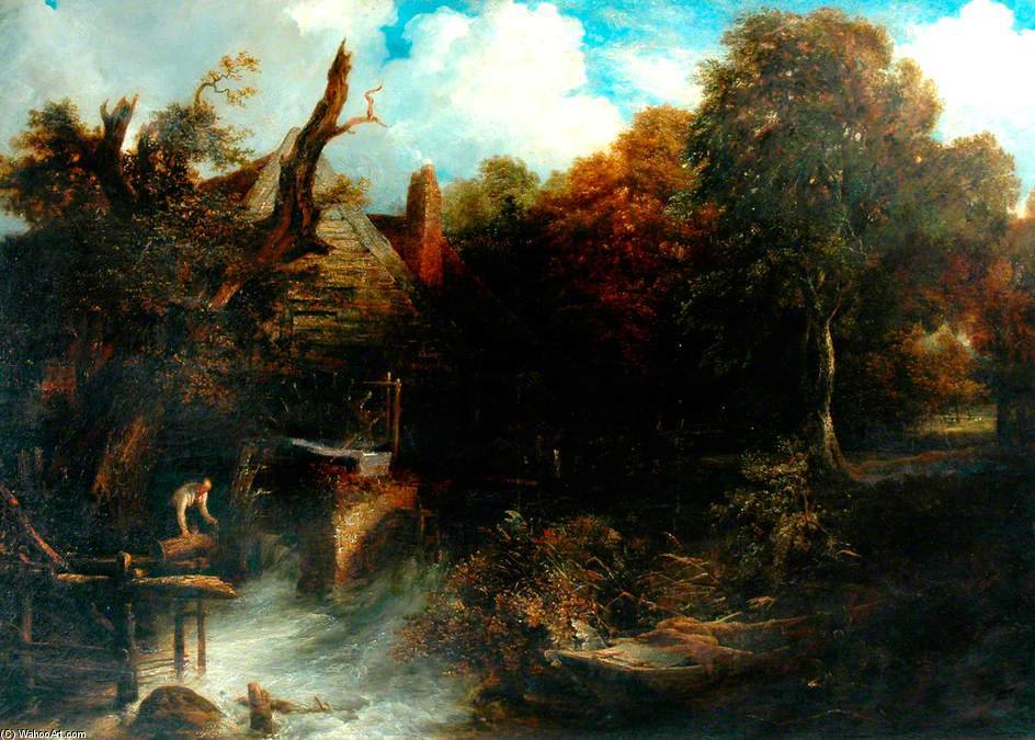 Old Water Mill, North Devon — フレデリック・リチャード・リー