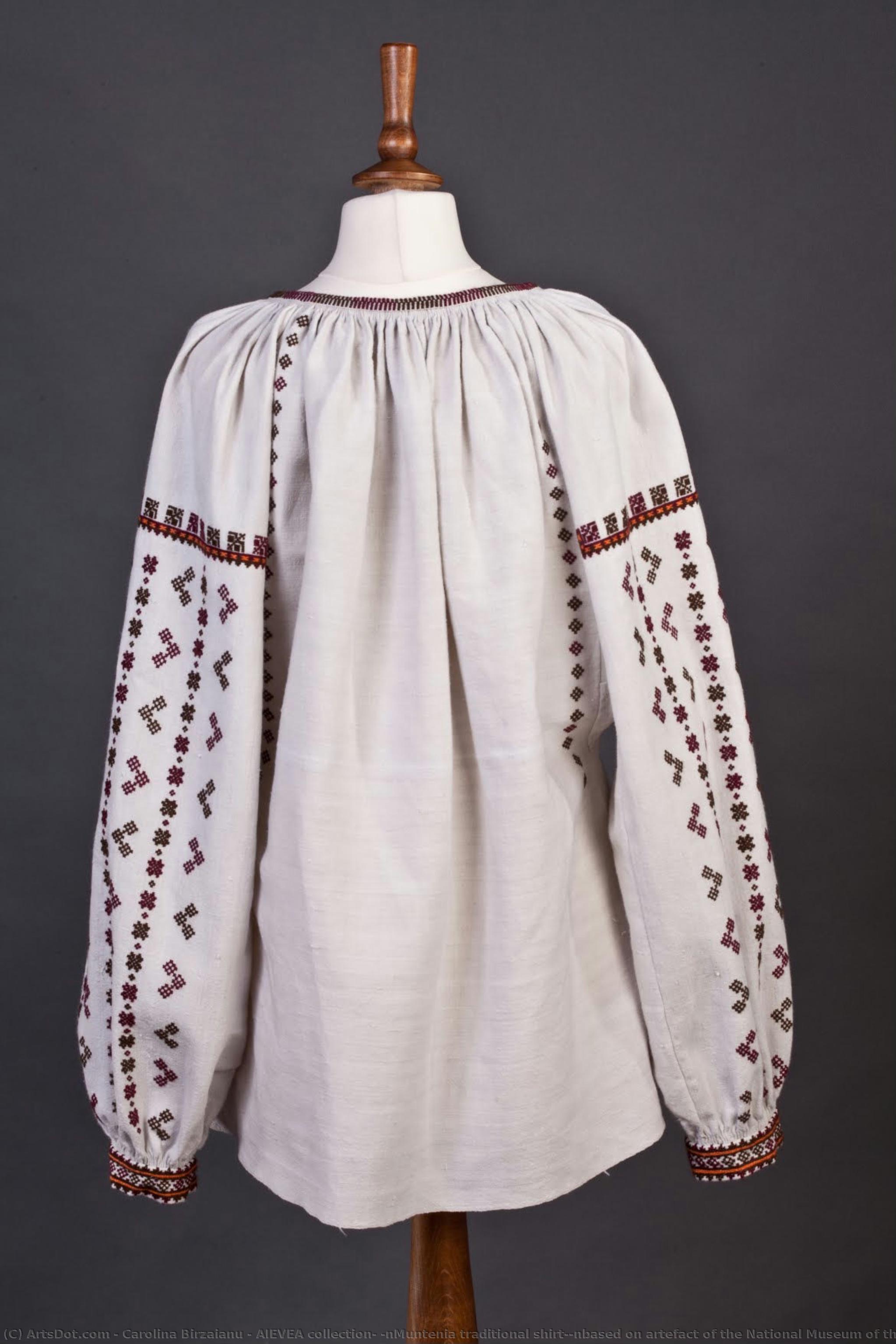 Aievea Collection; \nmuntenia Traditional Shirt;\nbased On Artefact Of The National Museum Of The Romanian Peasant — Carolina Birzaianu