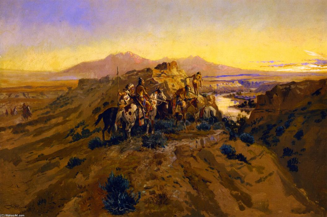 Planning The Attack — Charles Marion Russell