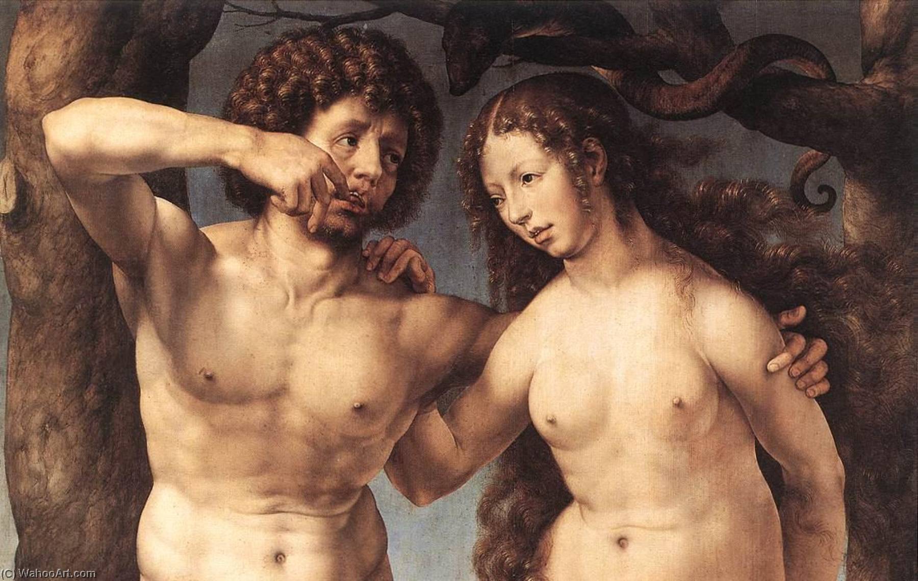 Adam And Eve (detail) — Jan Gossart