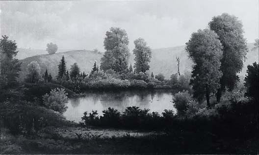 Cusick Pond, (painting) — William Woodruff Gibbs