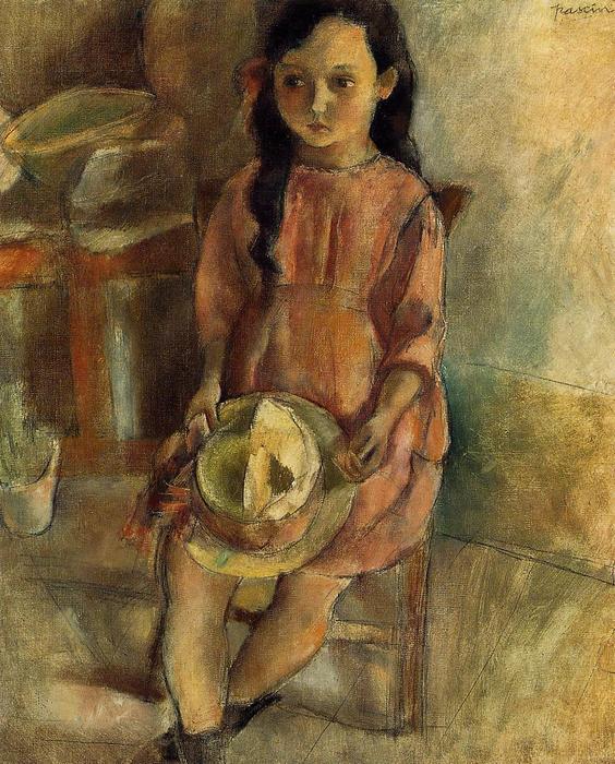 Little Girl With A Hat — Julius Mordecai Pincas