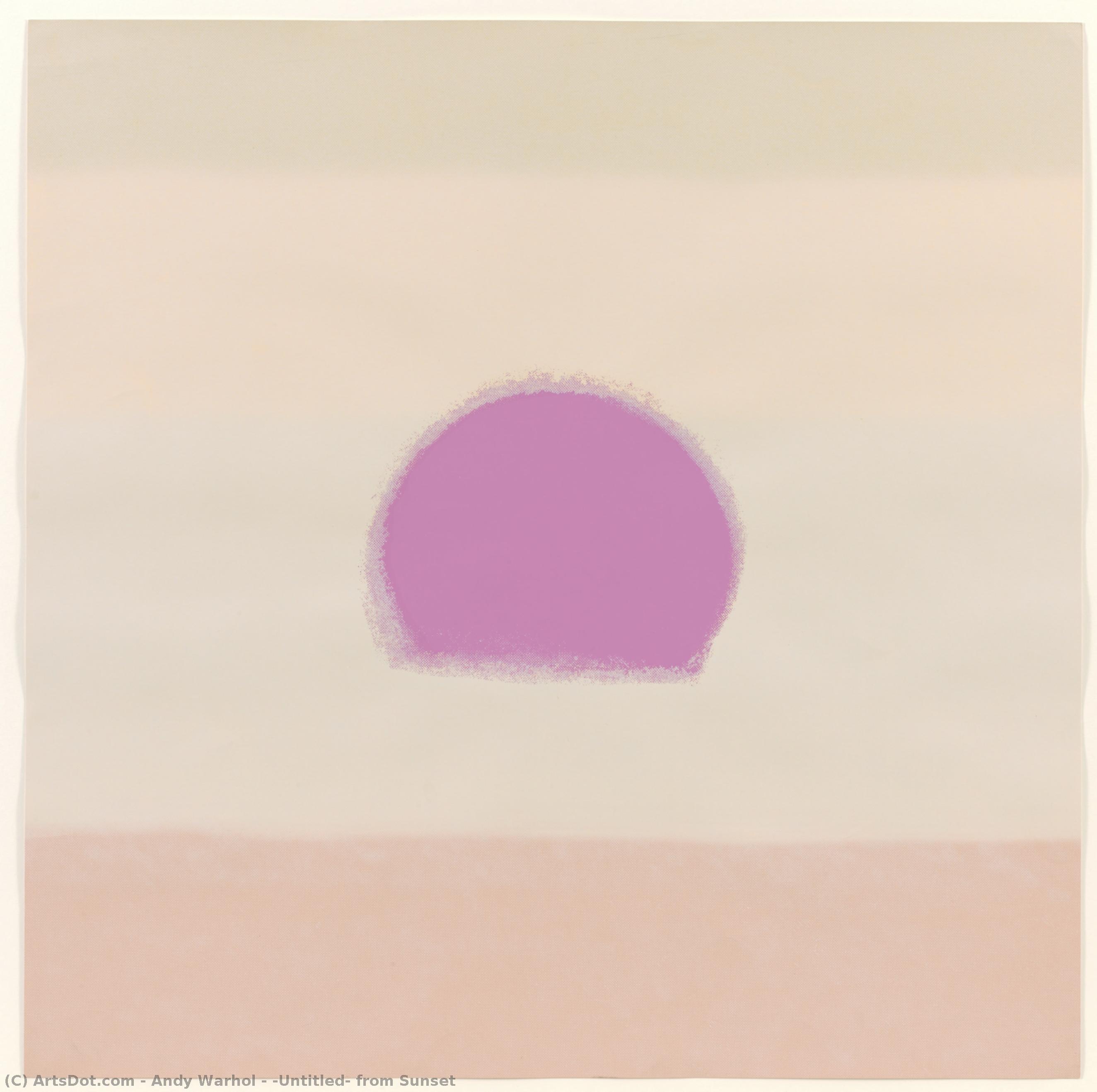 Titel Ohne Titel Aus Sonnenuntergang — Andy Warhol