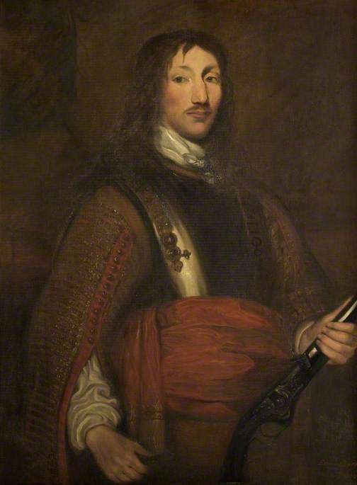 Portrait Of An Officer (copy After William Dobson) — Alfred Edmund Dyer