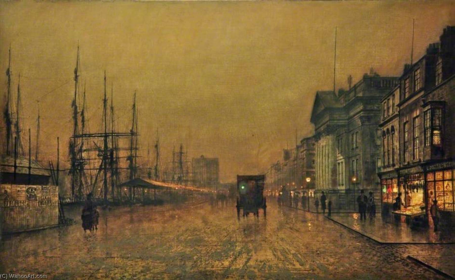 La Casa Habitada, Liverpool, Mirando Al Norte — John Atkinson Grimshaw