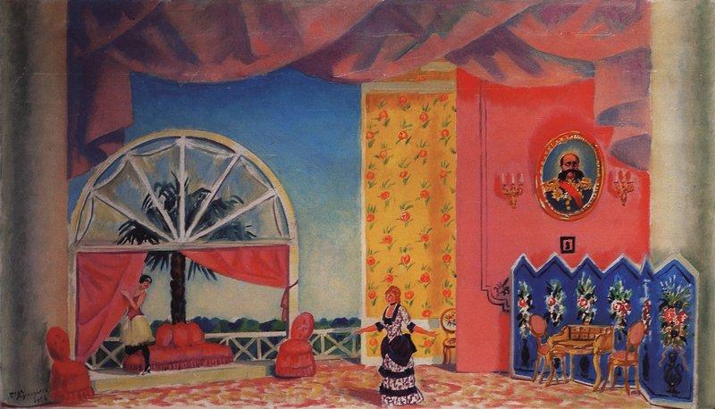 Kupavina's Place — Boris Mikhailovich Kustodiev