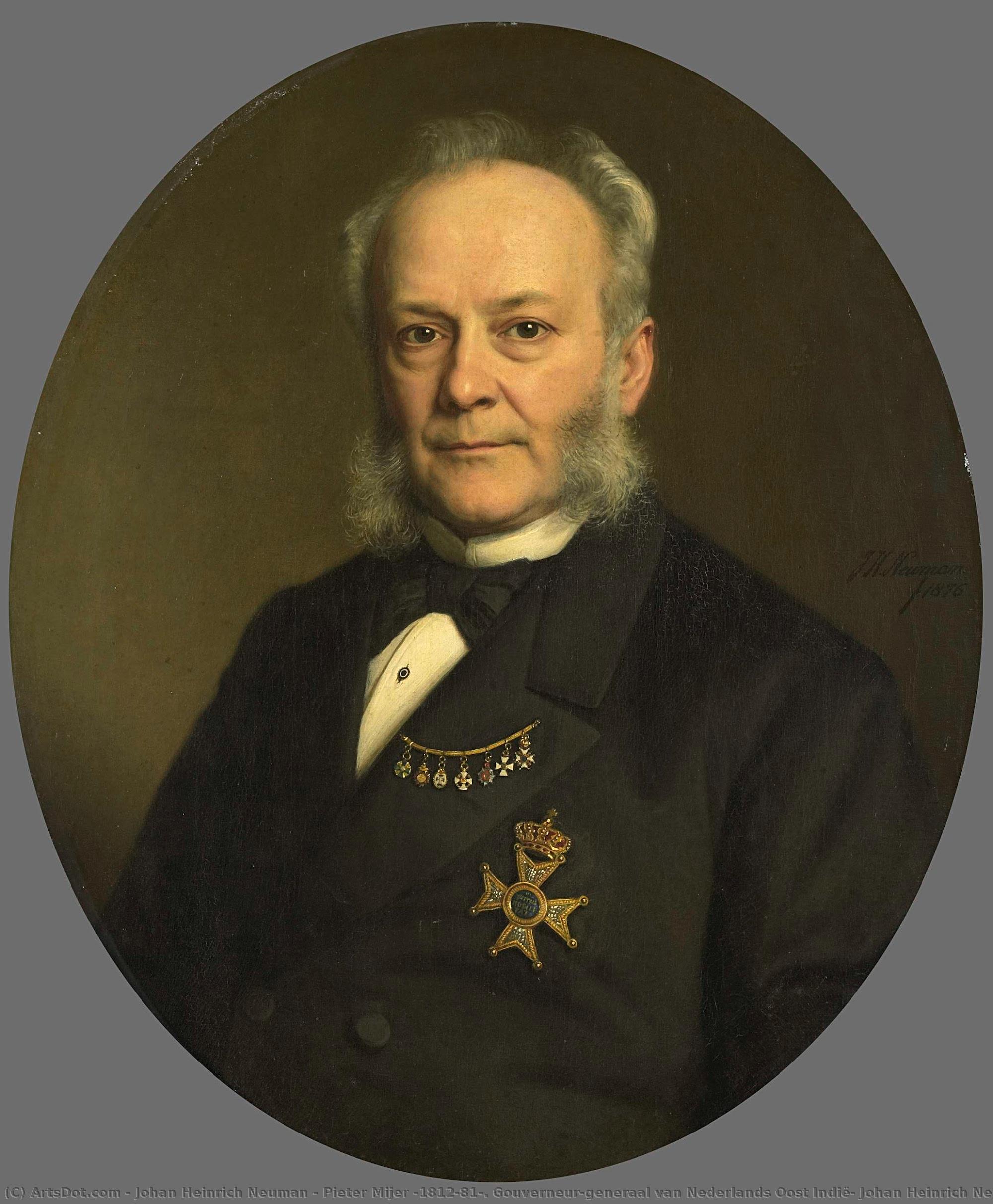 Pieter Mijer (1812-81). Gouverneur-generaal Van Nederlands Oost Indië, Johan Heinrich Neuman, 1876 — Johan Heinrich Neuman