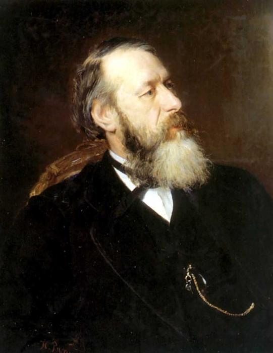 Retrato Del Crítico De Arte Vladimir Stasov — Ilya Yefímovich Repin