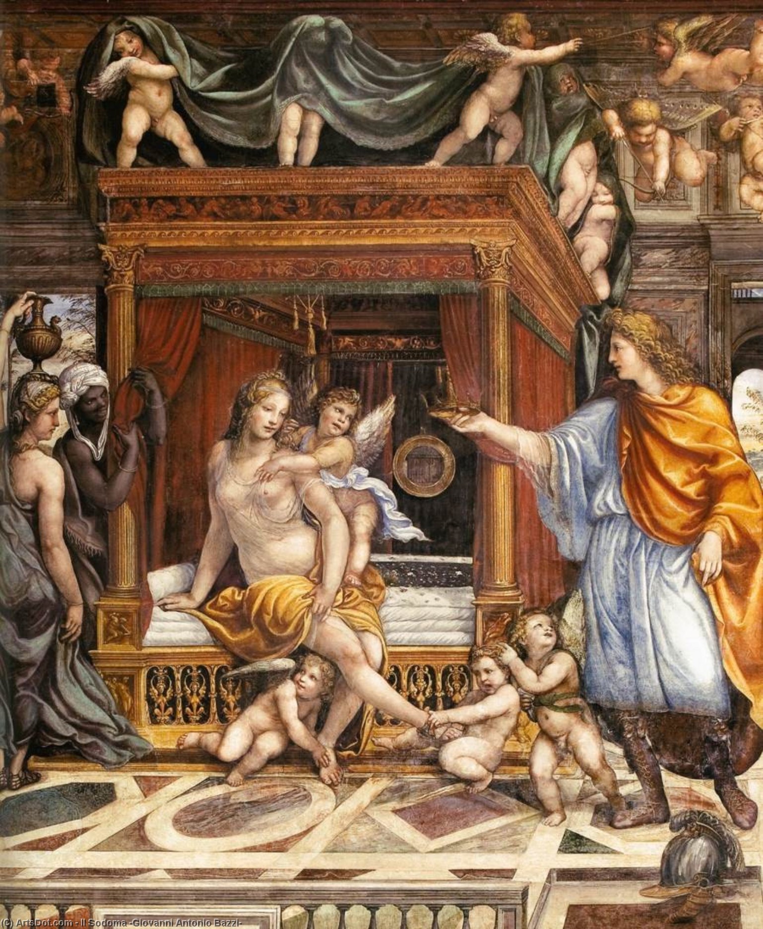 Wedding Of Alexander And Roxane (detail) — Il Sodoma (giovanni Antonio Bazzi)