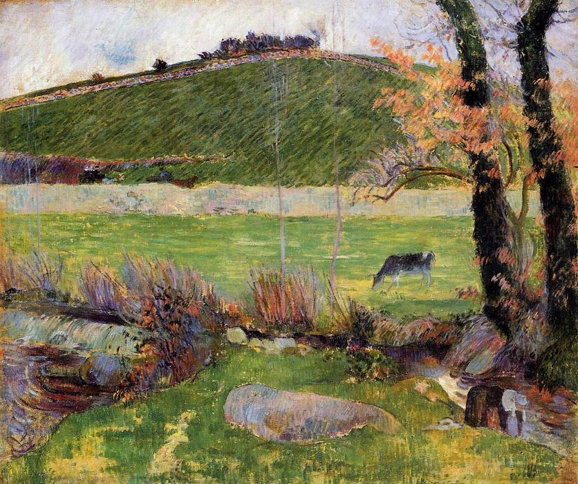 Meadow At The Banks Of Aven — Eugène Henri Paul Gauguin