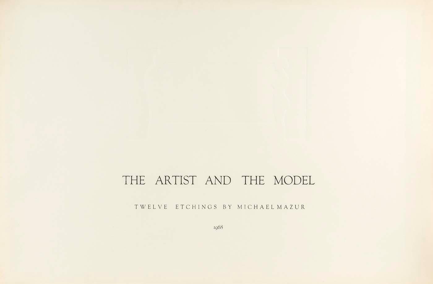 (the Artist And The Model, Portfolio) Title Sheet — Michael Mazur