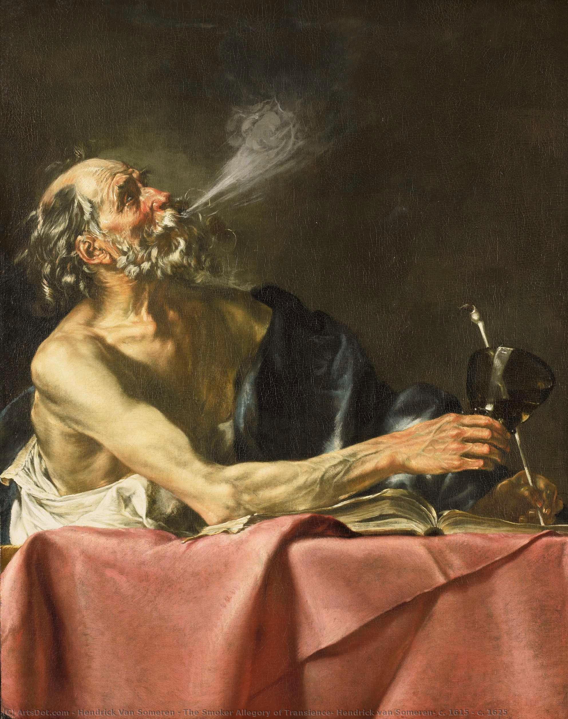 The Smoker Allegory Of Transience, Hendrick Van Someren, C. 1615 - C. 1625 — Hendrick Van Someren