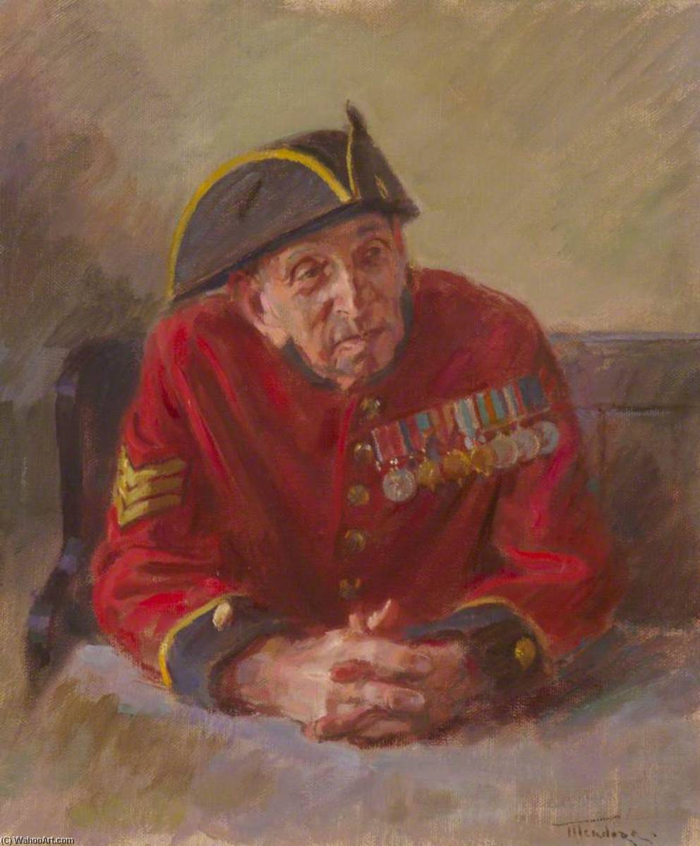 Chelsea Pensioners Frank Chambers, Bem, Royal Fusilers — June Mendoza