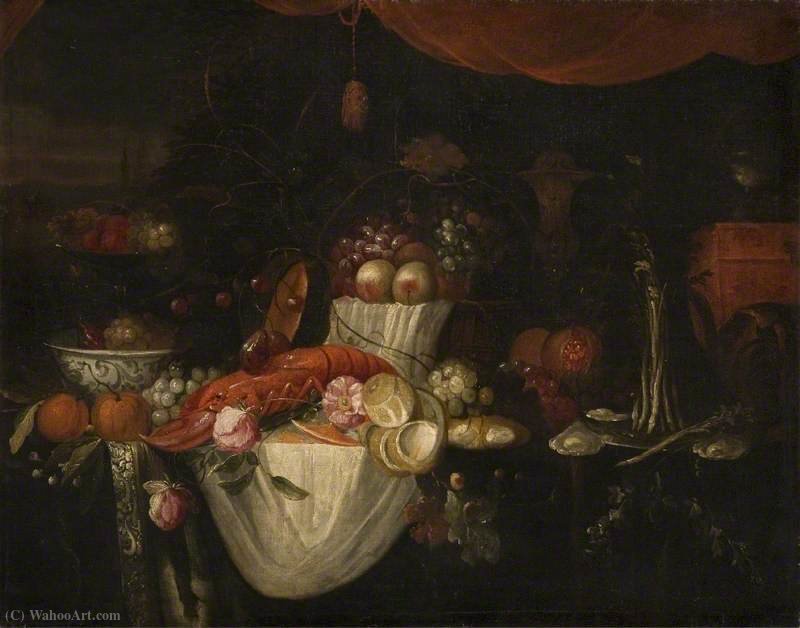 Still Life, Lobster And Fruit — Joris Van Son