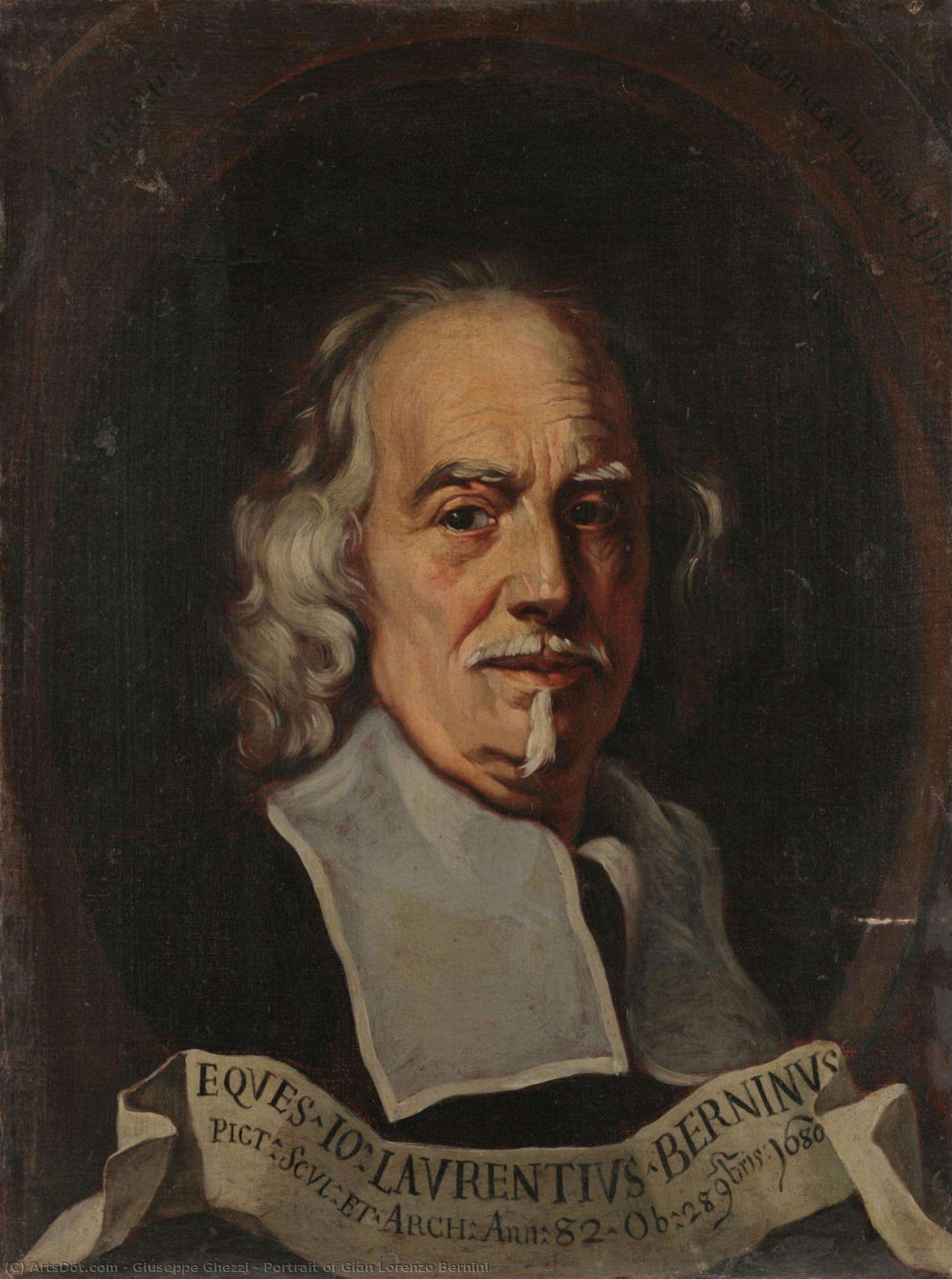 Portrait Of Gian Lorenzo Bernini — Giuseppe Ghezzi