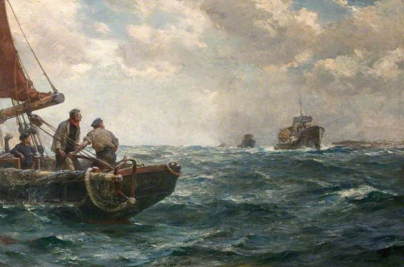 Destroyers In Line Ahead — Bernard Finnigan Gribble