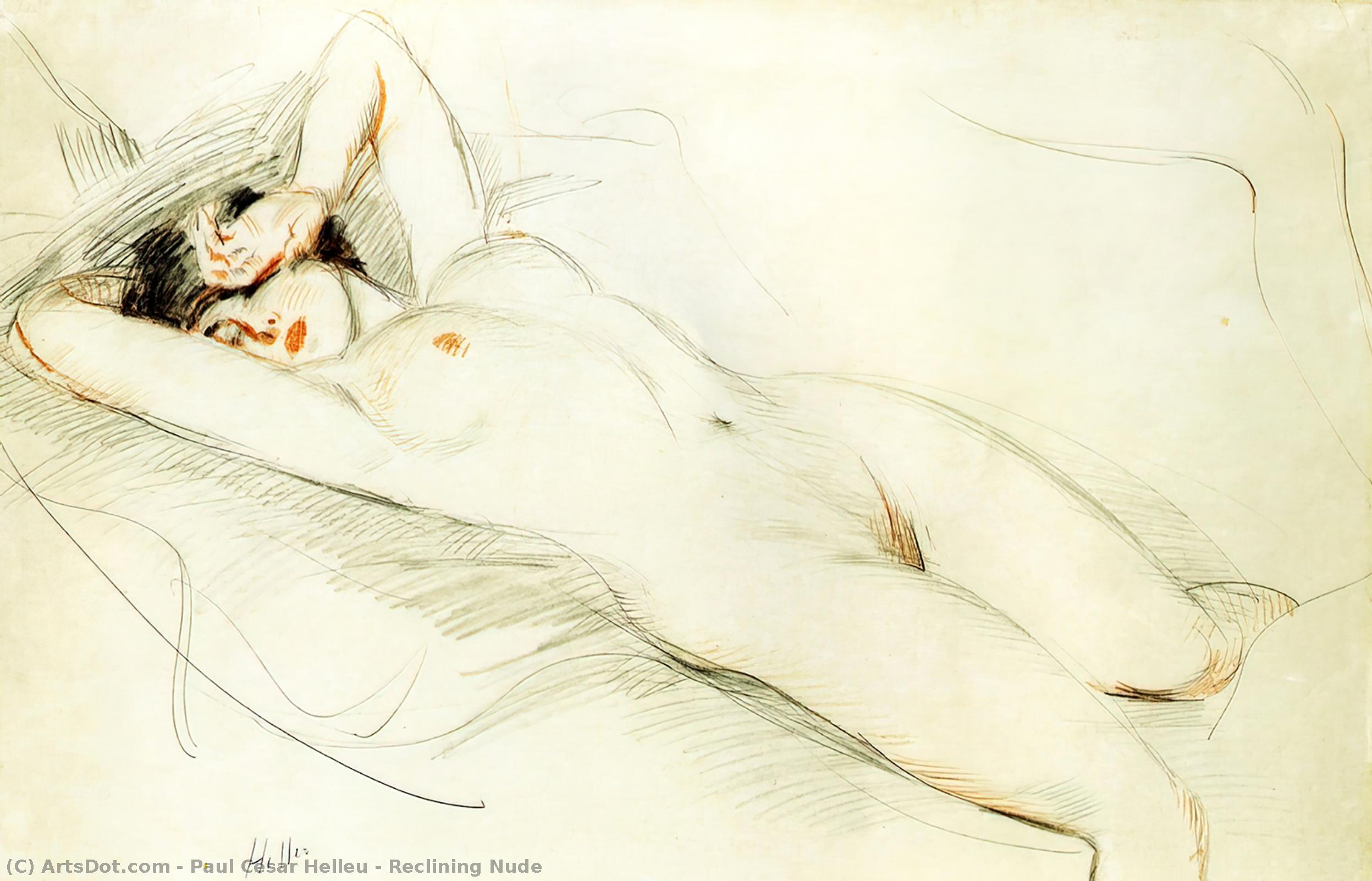 Reclining Nude — Paul César Helleu