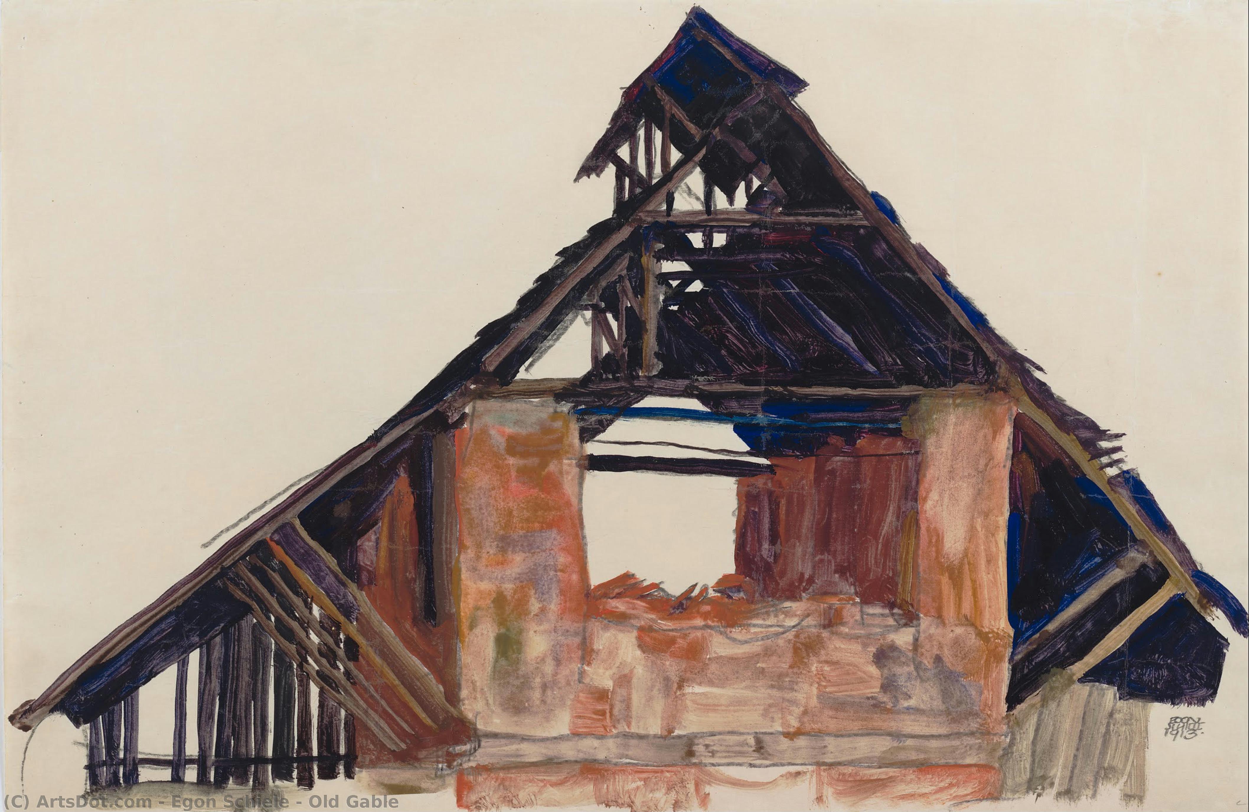 Old Gable — Егон Шиле