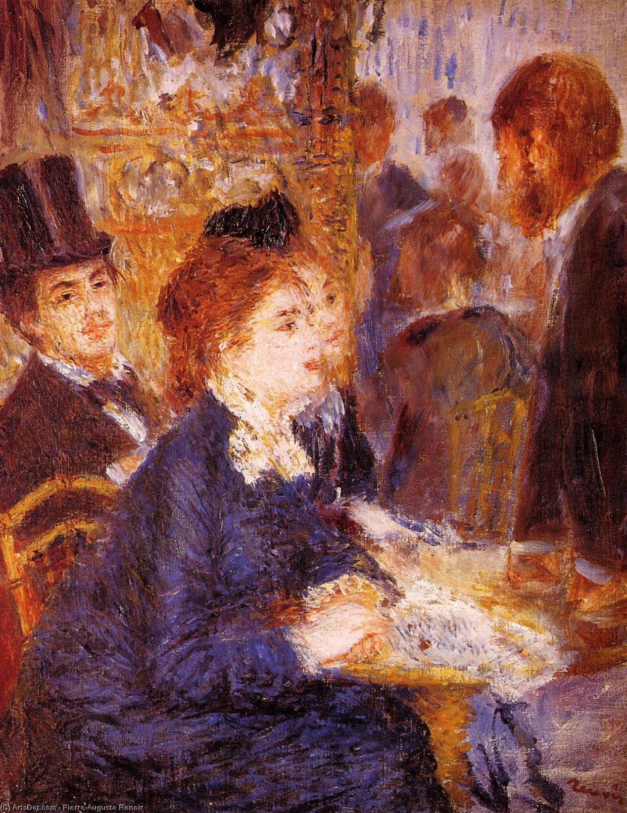 At The Cafe 1 — Pierre-auguste Renoir