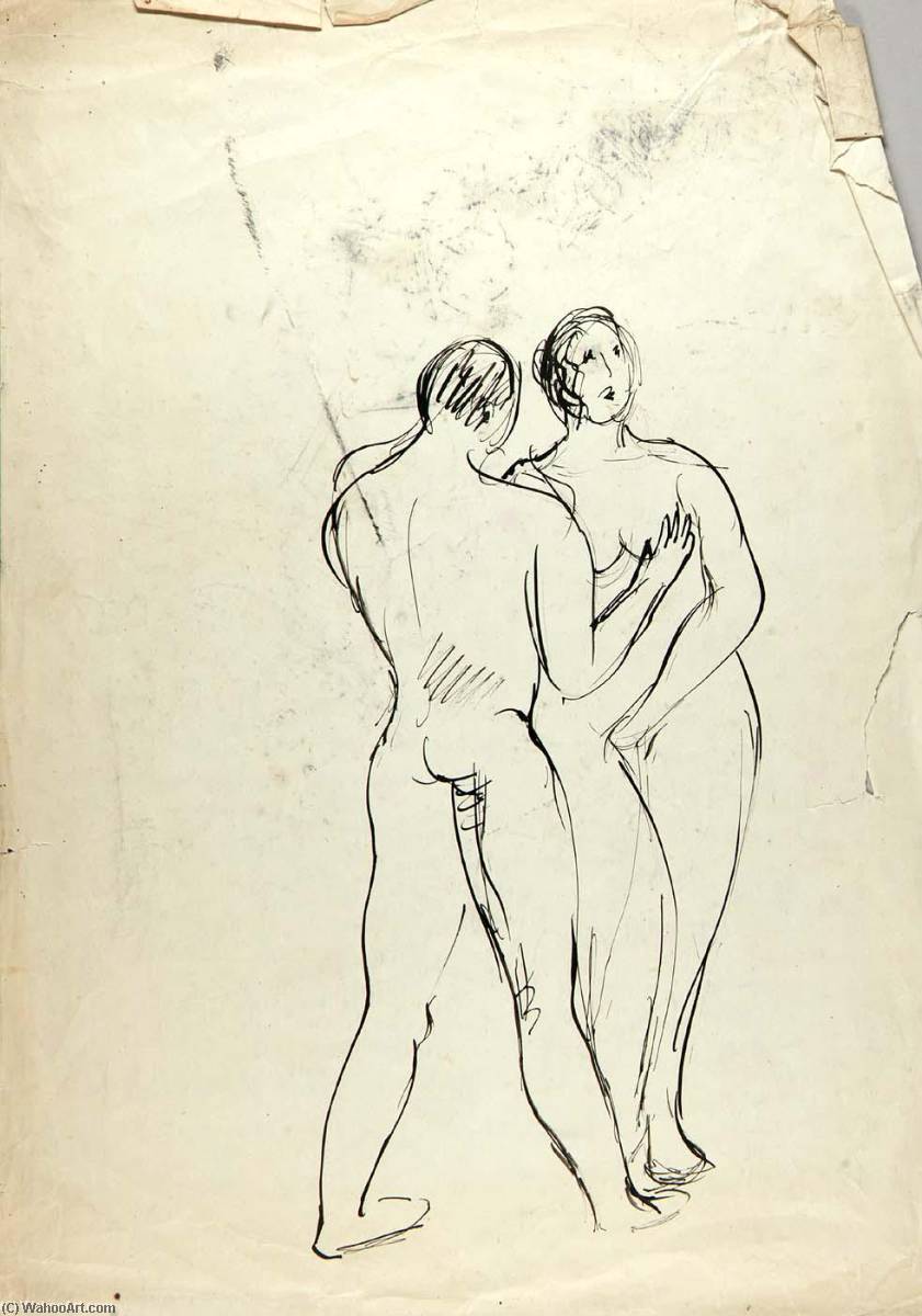 Nude Man And Woman — William H. Johnson