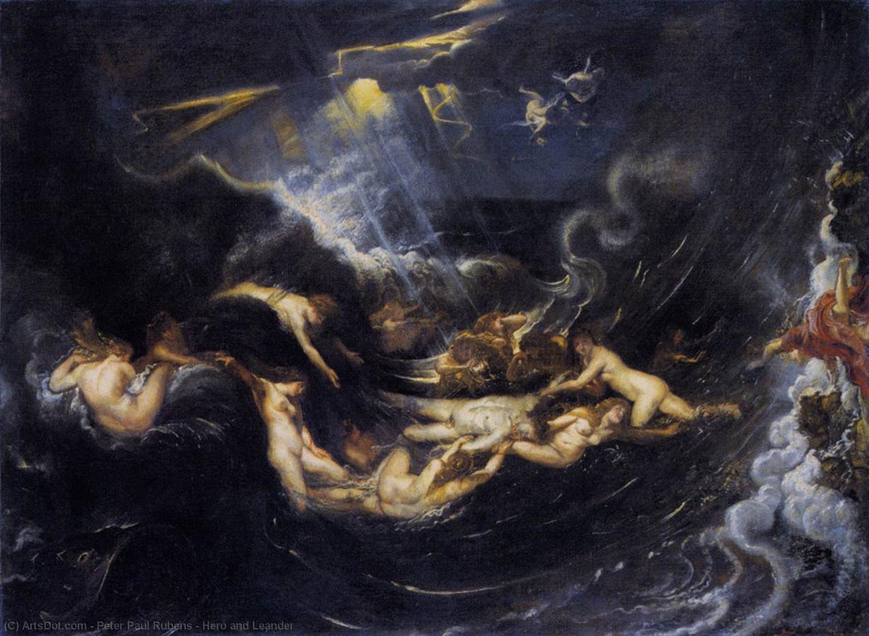 Hero And Leander — Peter Paul Rubens