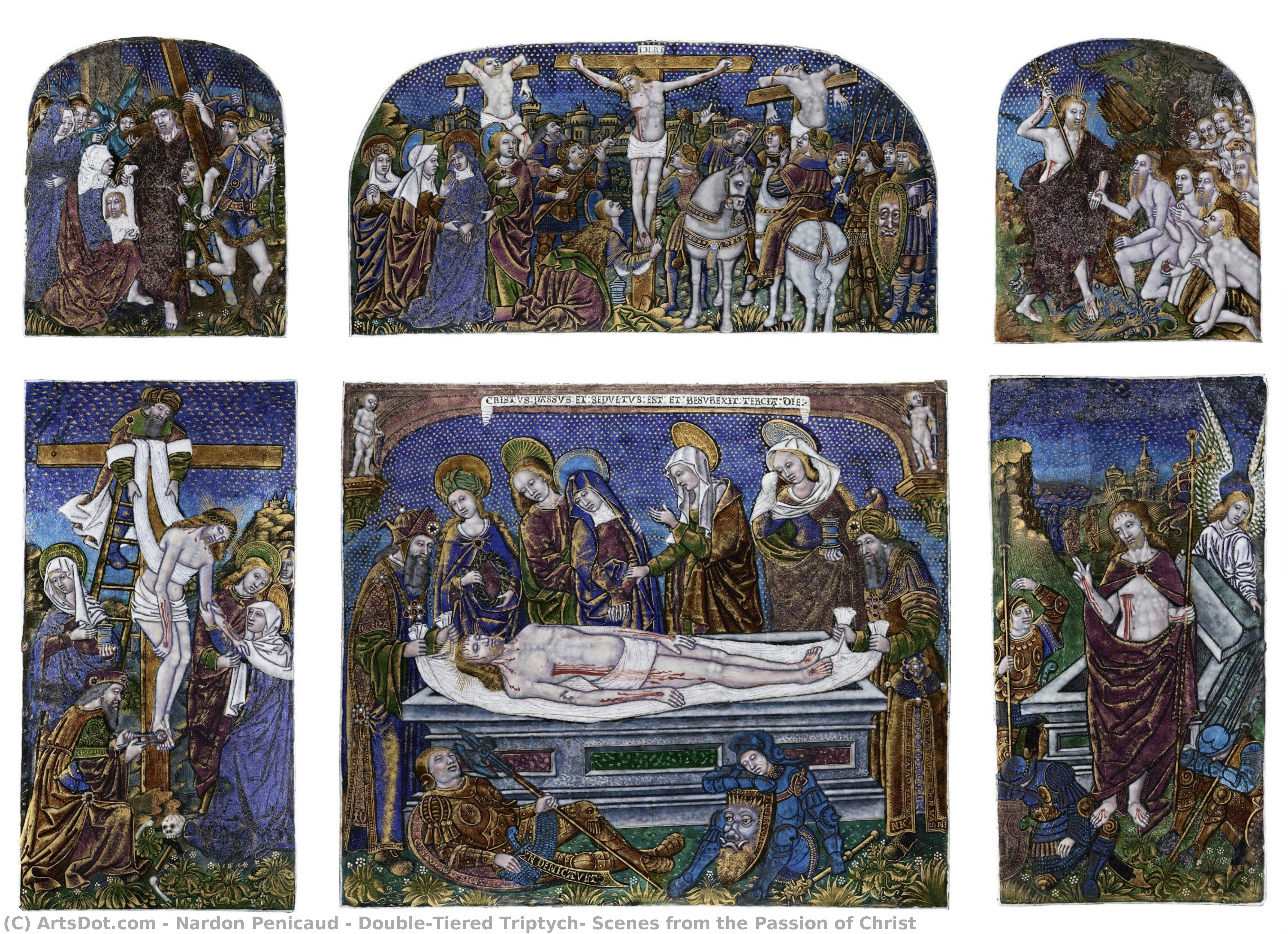 Double-tiered Triptych: Scenes From The Passion Of Christ — Nardon Pénicaud