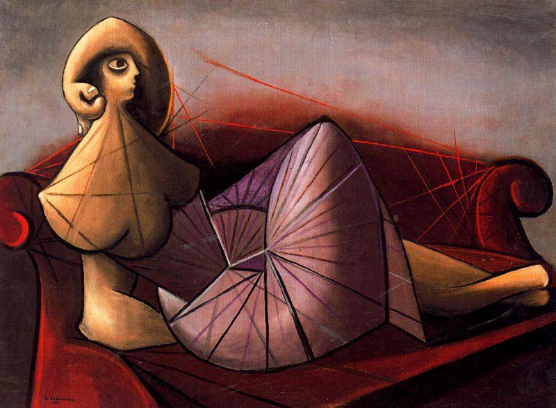 Woman On Sofa — Oscar Dominguez