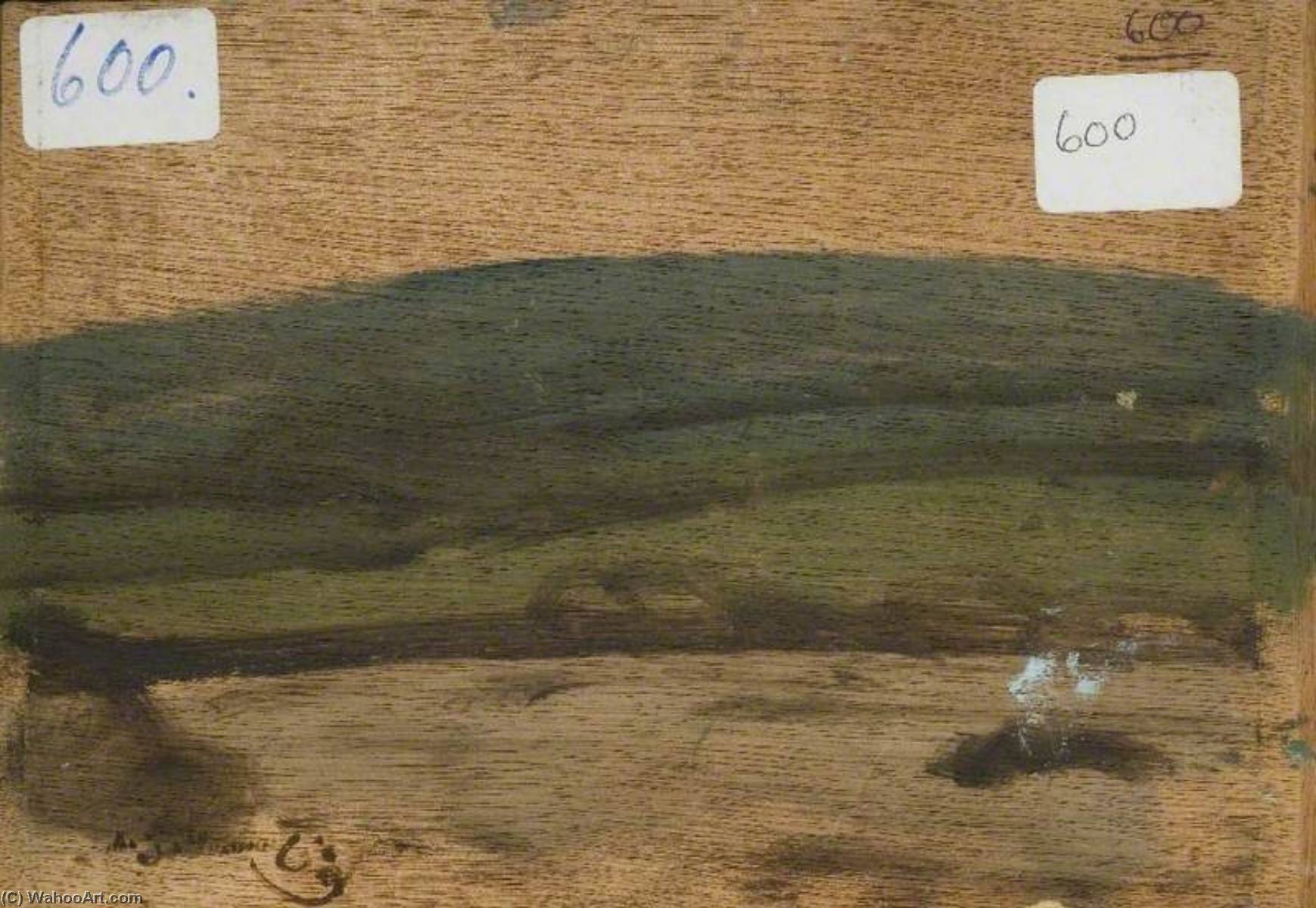 Brightworthy Ford, Withypool, Exmoor (verso) — Sir Alfred James Munnings