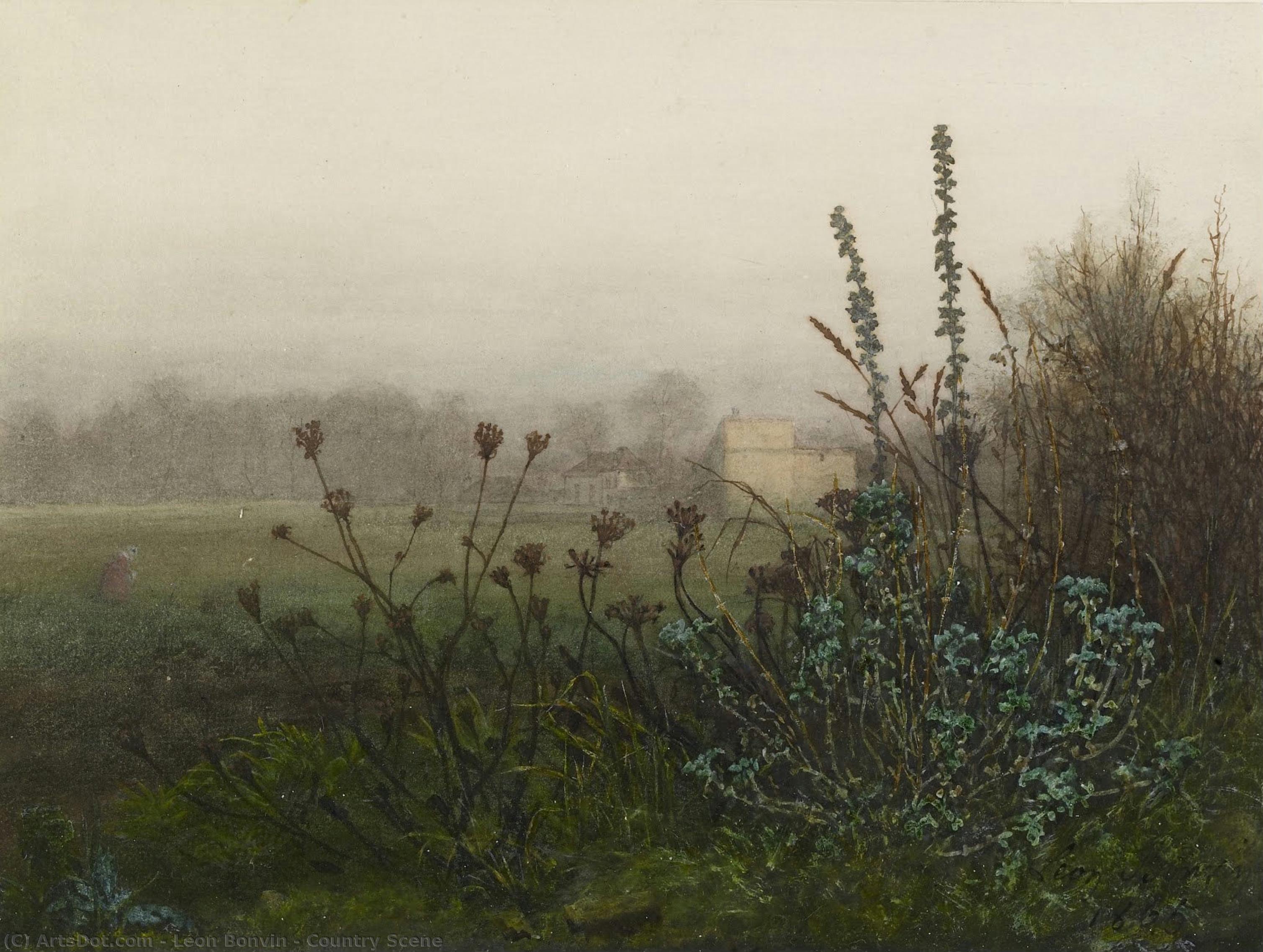 Country Scene — Léon Bonvin