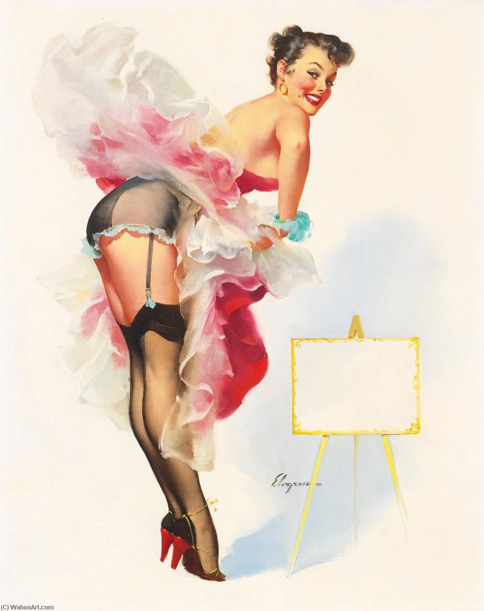 Toast Of The Town (a Frame Worth Picturing) — Gilette Elvgren
