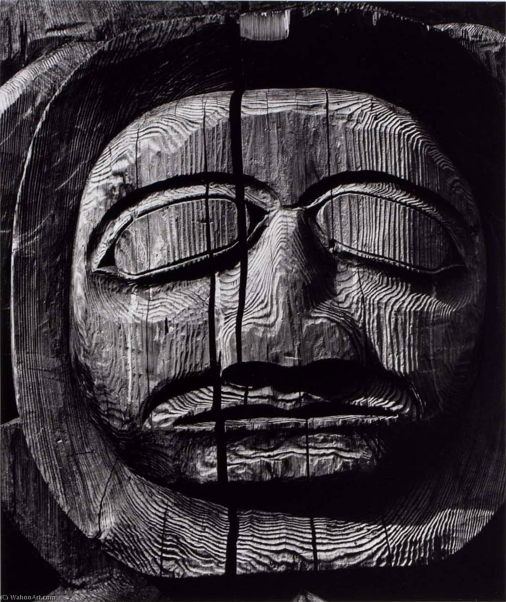 Untitled (carved Wooden Face) — Brett Weston