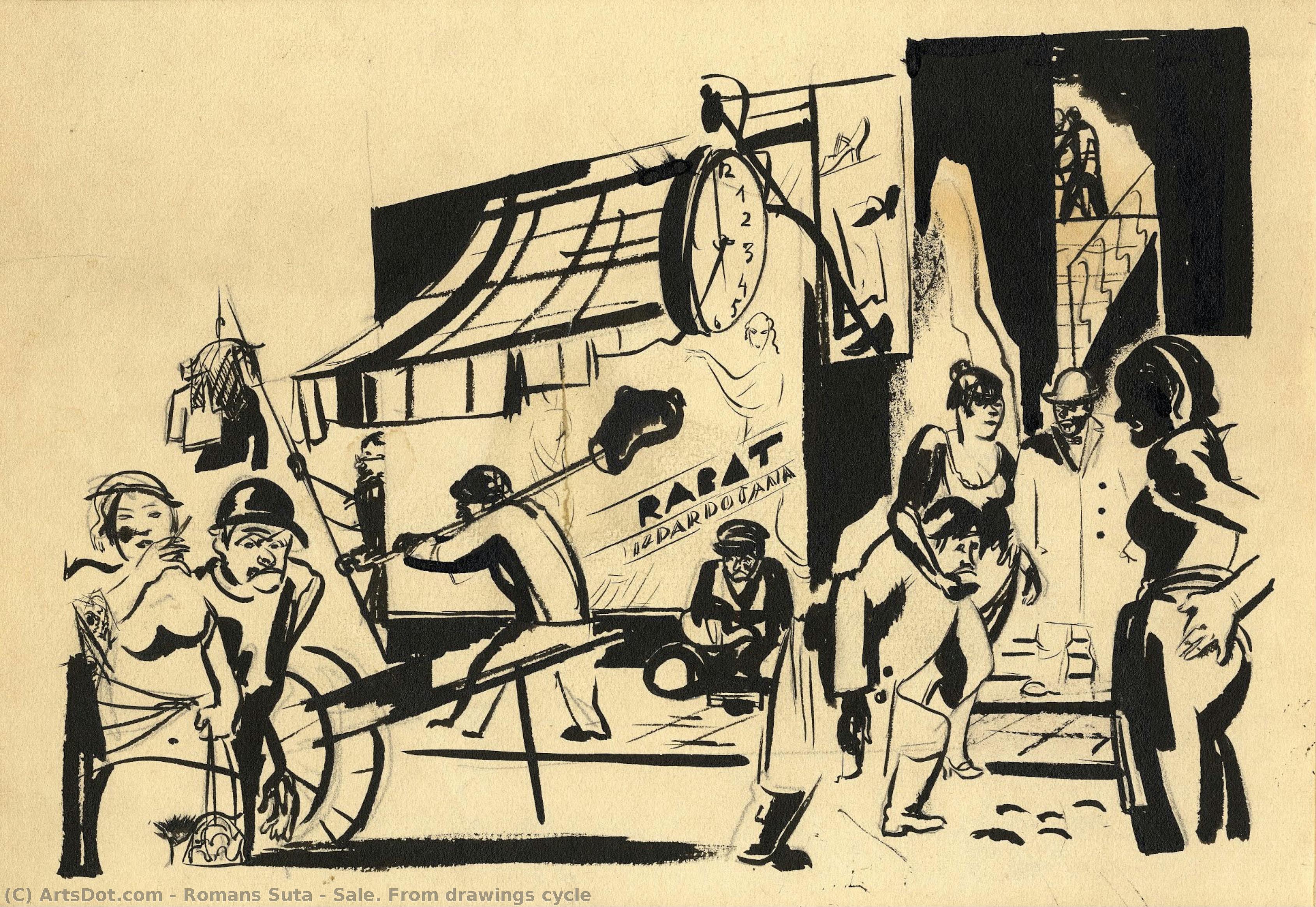 Sale. From Drawings Cycle — Roman Šuta