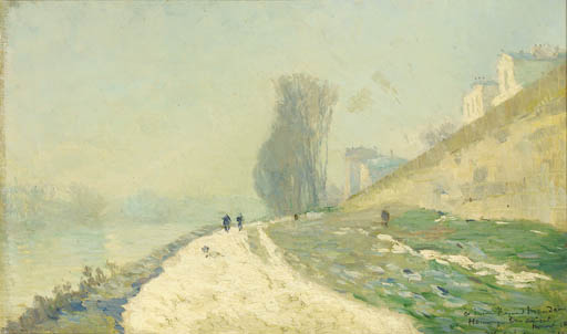 Effet De Neige Aux Environs De Paris — Albert-charles Lebourg