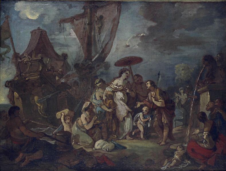 L'entrevue De Cléopâtre Et Marc Antoine À Tarse — Charles-joseph Natoire