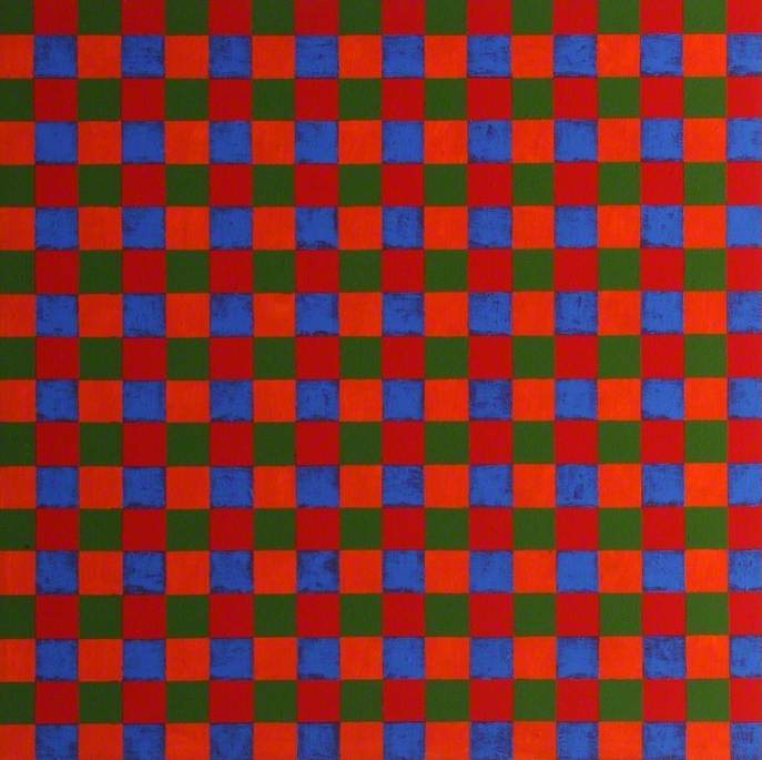 Orange Multi Coloured Squares — Bob Brighton