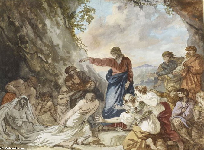 La Resurrection De Lazare — Jean Jacques Lagrenée (lagrenée Le Jeune)
