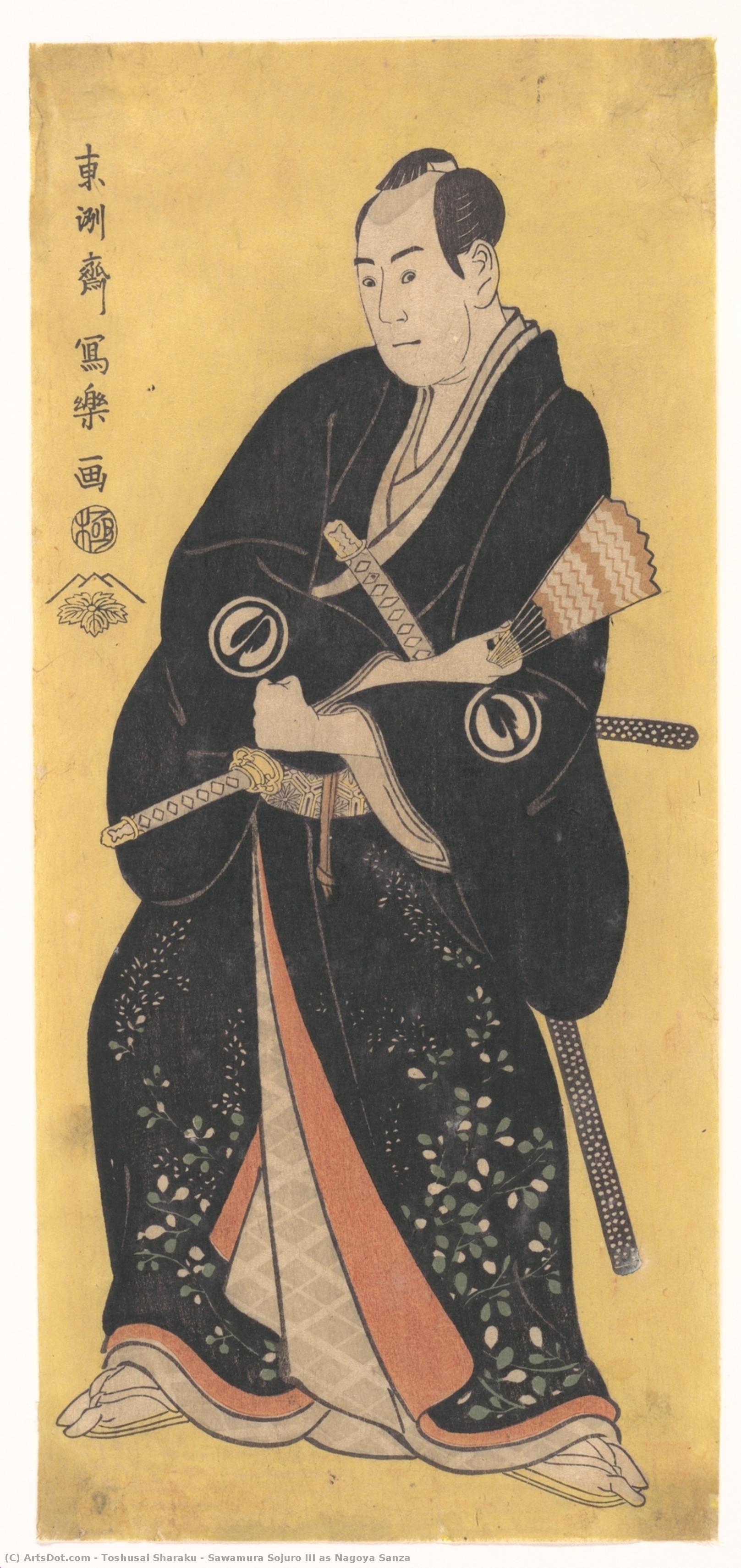 Sawamura Sojuro Iii As Nagoya Sanza — Tošusai Šaraku