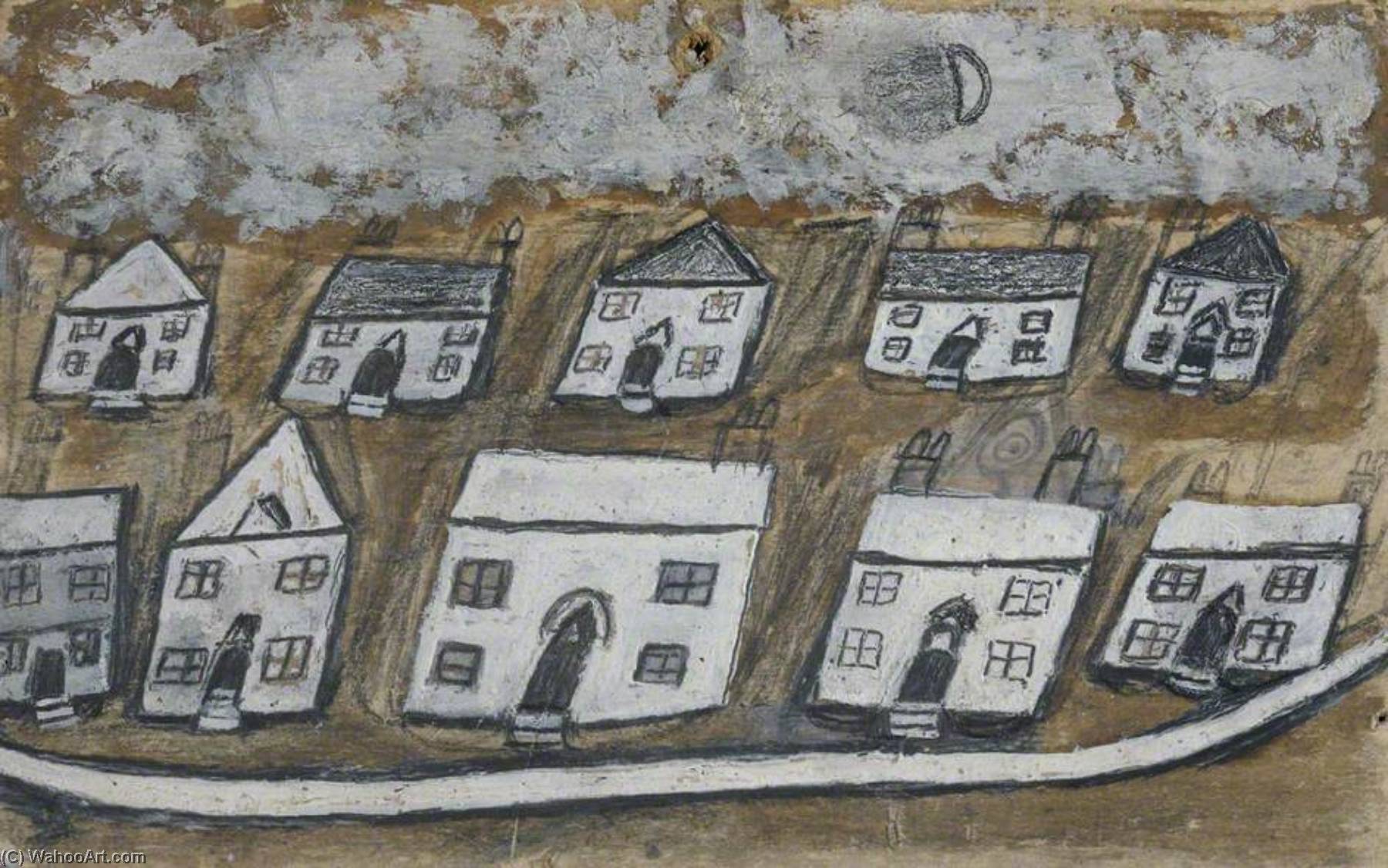 White Houses, Hales Down, Near St Ives — Alfred Wallis