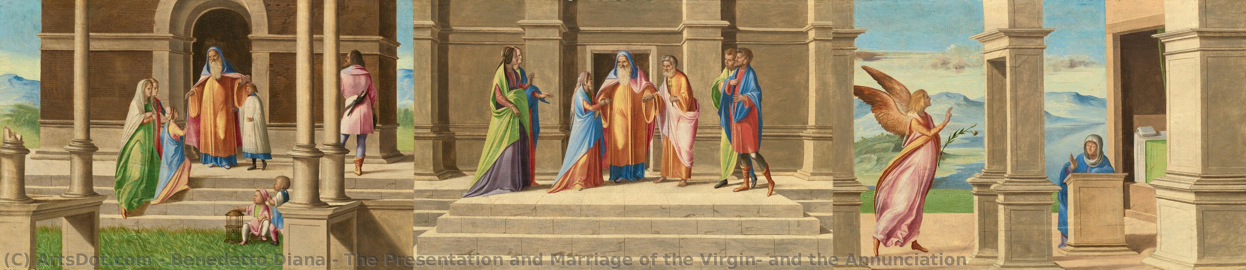 The Presentation And Marriage Of The Virgin, And The Annunciation — Benedetto Diana