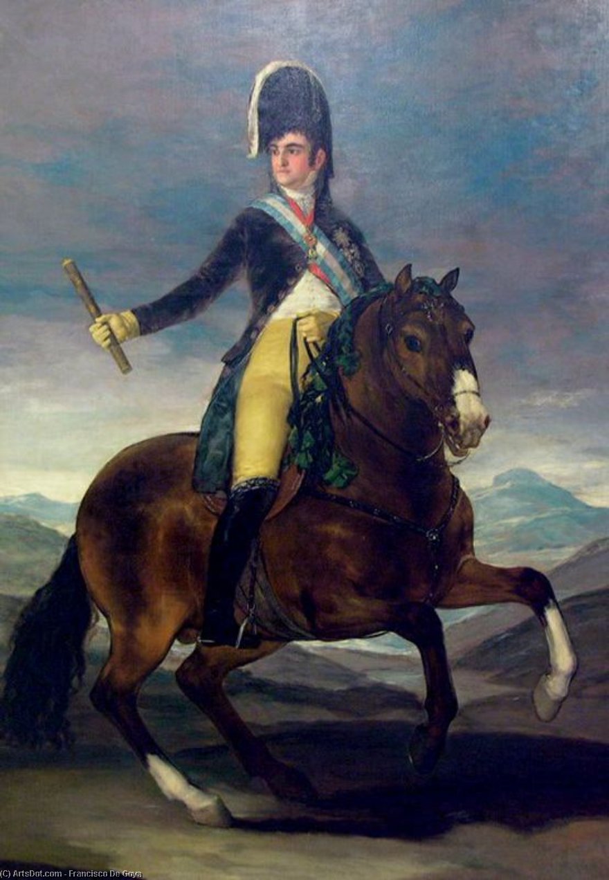 Fernando Vii On Horseback — Francisco José De Goya Y Lucientes