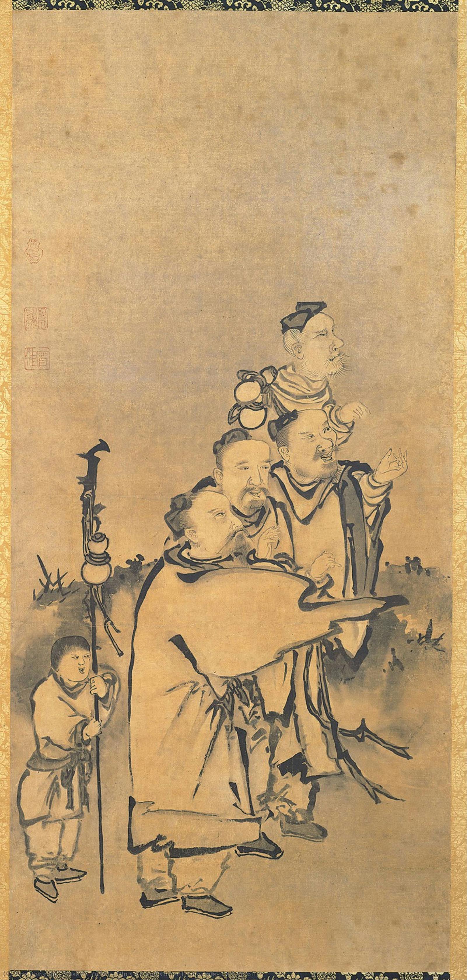 Qin Gao And Other Immortals; Left Scroll — Sesson Yūbai