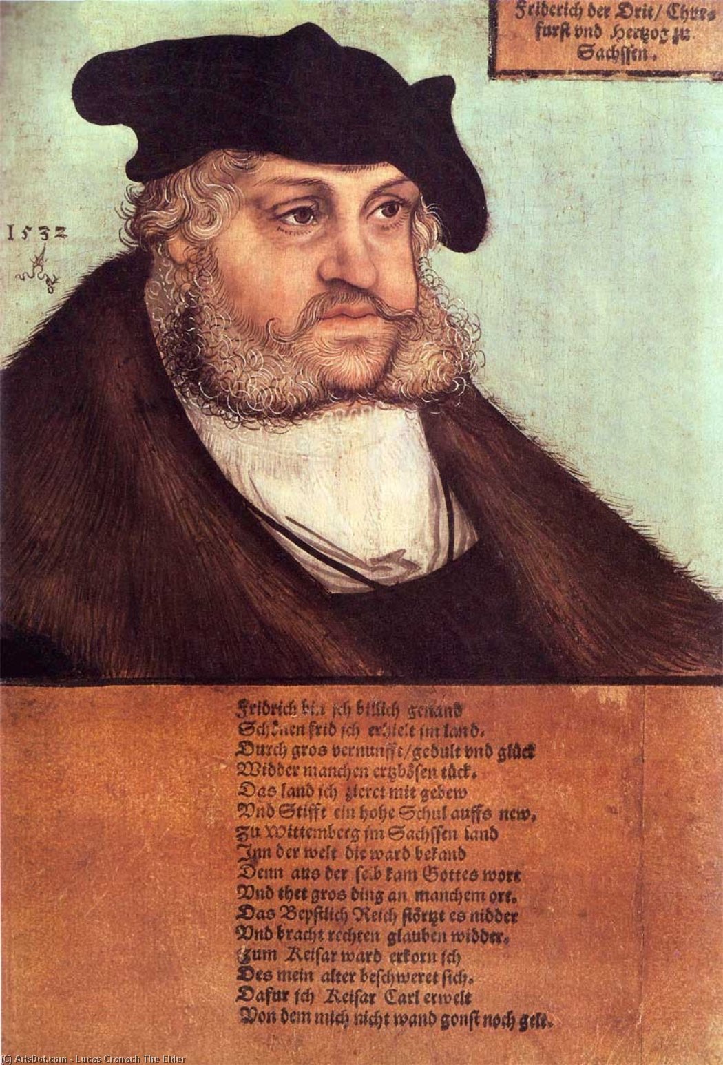 Friedrich Iii, The Wise, Elector Of Saxony — Lucas Cranach The Elder