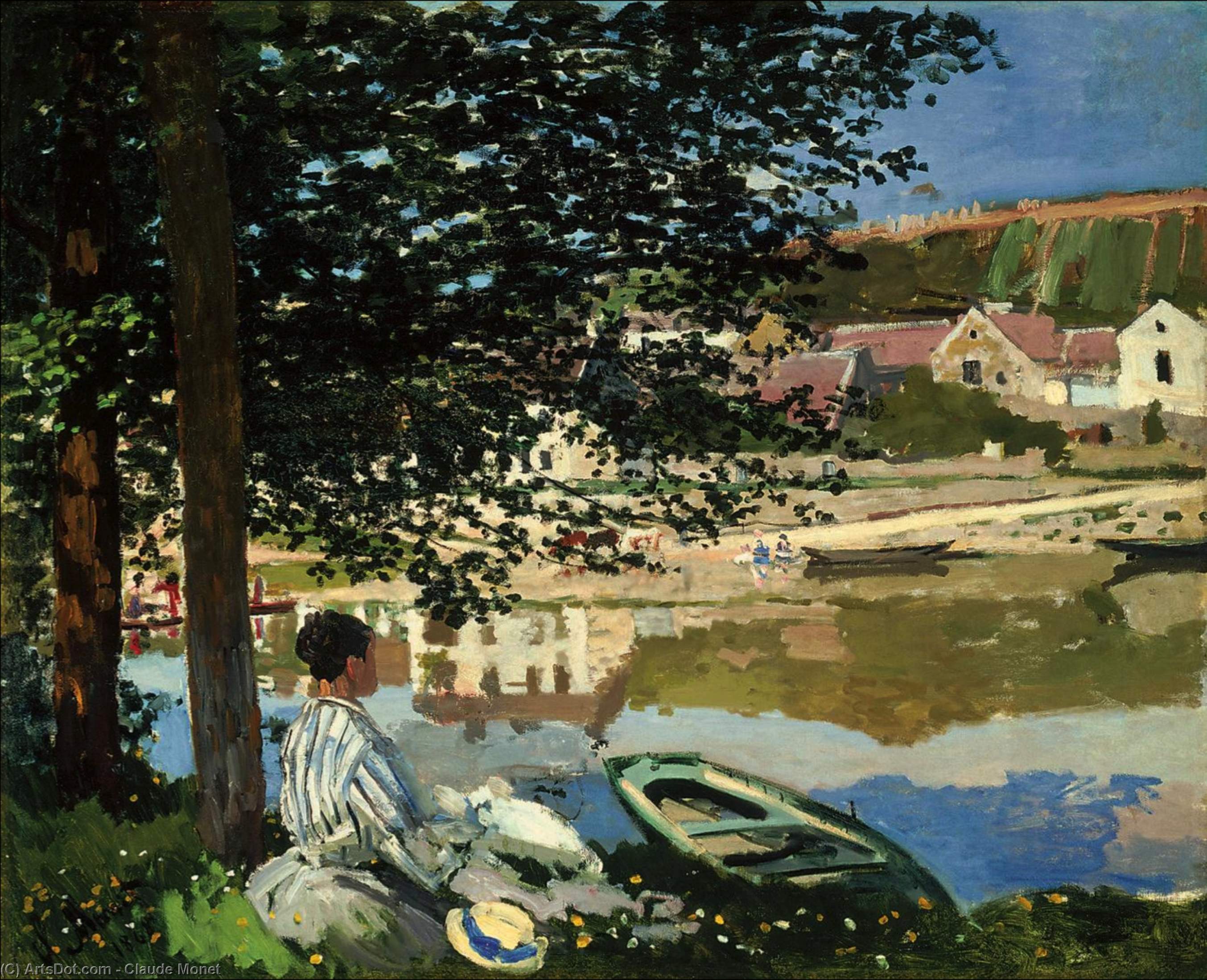 River Scene At Bennecourt — Claude Monet