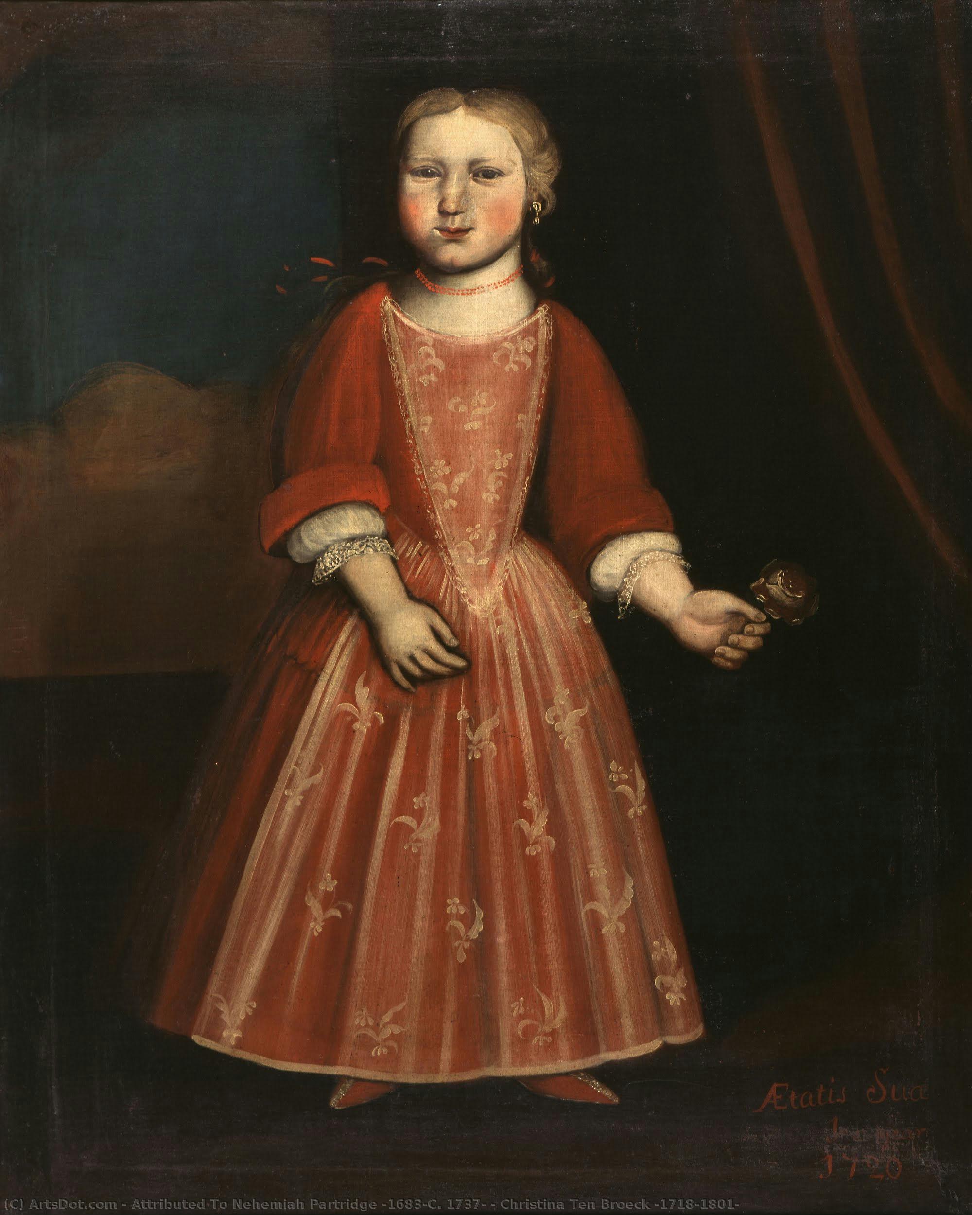 Christina Ten Broeck (1718-1801) — Attributed To Nehemiah Partridge (1683–c. 1737)