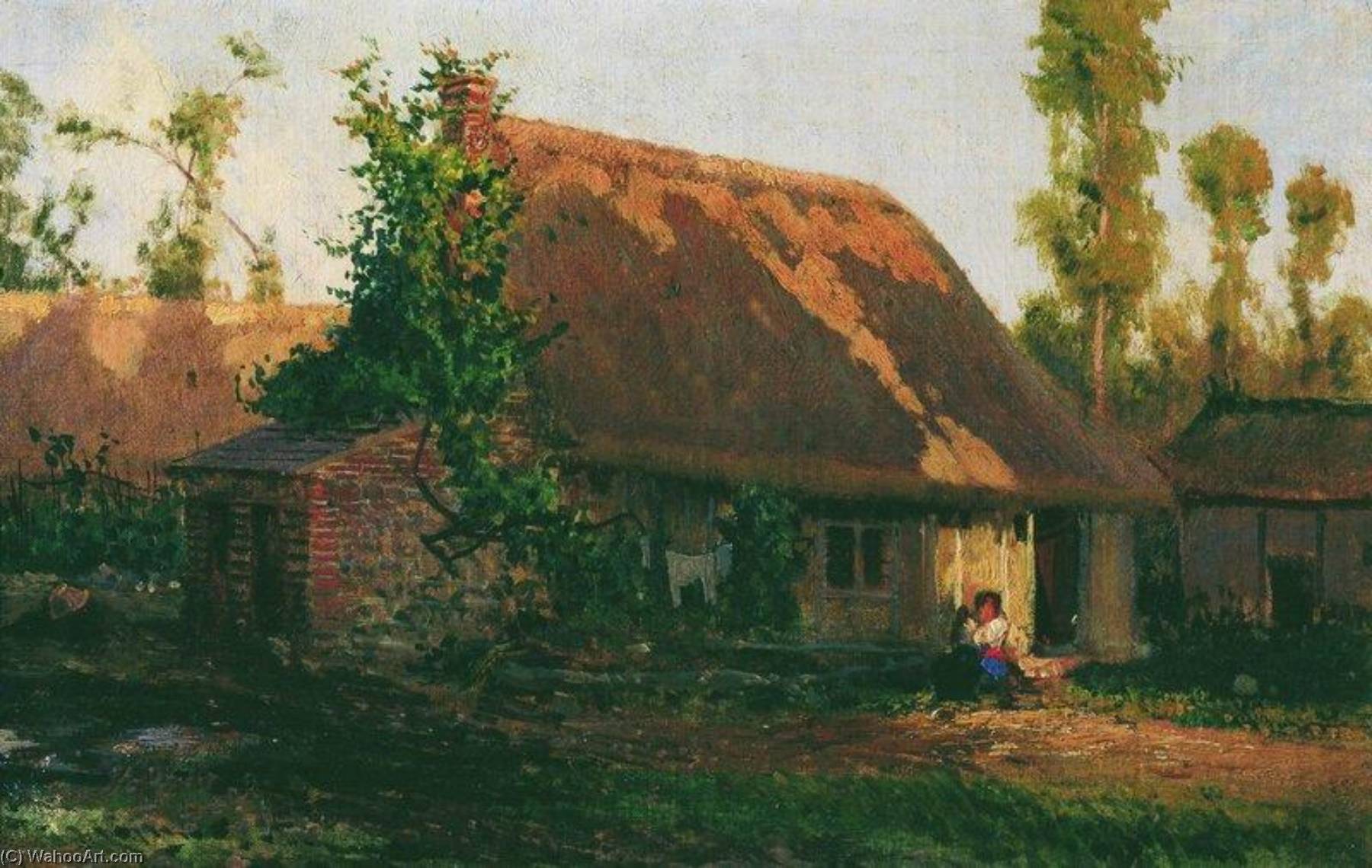 House In Veules — Alexei Petrovich Bogoliubov