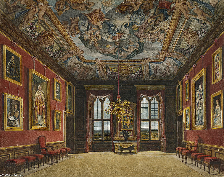 Windsor Castle, King's Old State Bedchamber — チャールズ・ワイルド