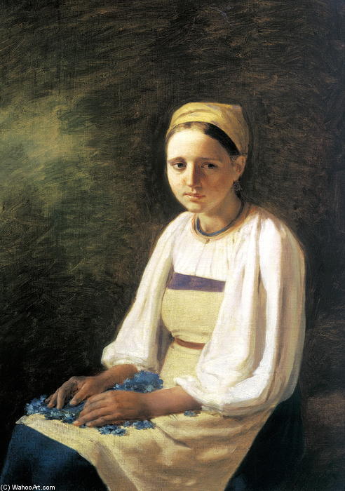 Girl With The Cornflowers — Alexei Venetsianov