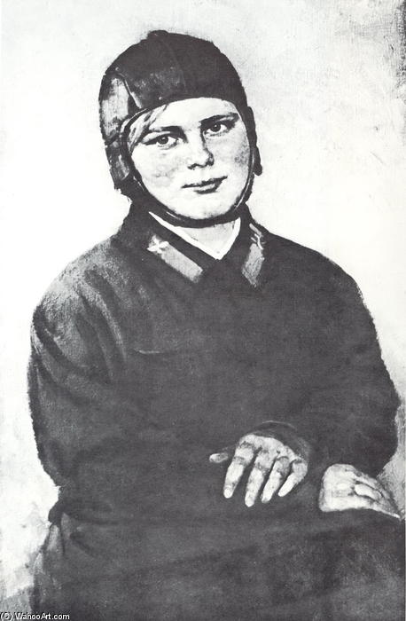 Portrait Of Pilot-woman M.s. Zimova — Konstantin Yuon